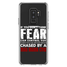 DistinctInk® Clear Shockproof Hybrid Case for Apple iPhone / Samsung Galaxy / Google Pixel - Never Been Chased By A Mad Mama Cow
