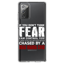 DistinctInk® Clear Shockproof Hybrid Case for Apple iPhone / Samsung Galaxy / Google Pixel - Never Been Chased By A Mad Mama Cow