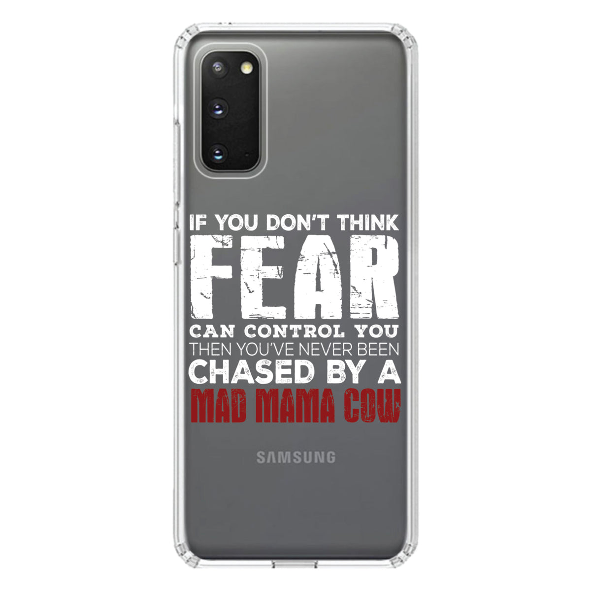 Never Been Chased By A Mad Mama Cow Clear Shockproof iPhone Case, view 13