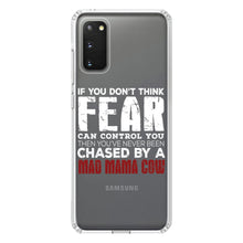 DistinctInk® Clear Shockproof Hybrid Case for Apple iPhone / Samsung Galaxy / Google Pixel - Never Been Chased By A Mad Mama Cow