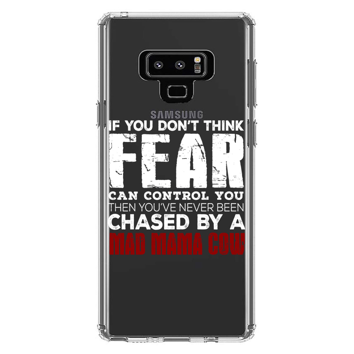 Never Been Chased By A Mad Mama Cow Clear Shockproof iPhone Case, view 11