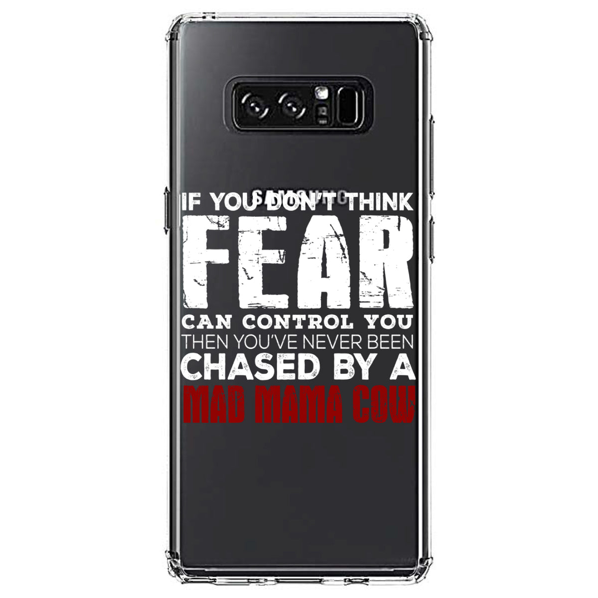 Never Been Chased By A Mad Mama Cow Clear Shockproof iPhone Case, view 12