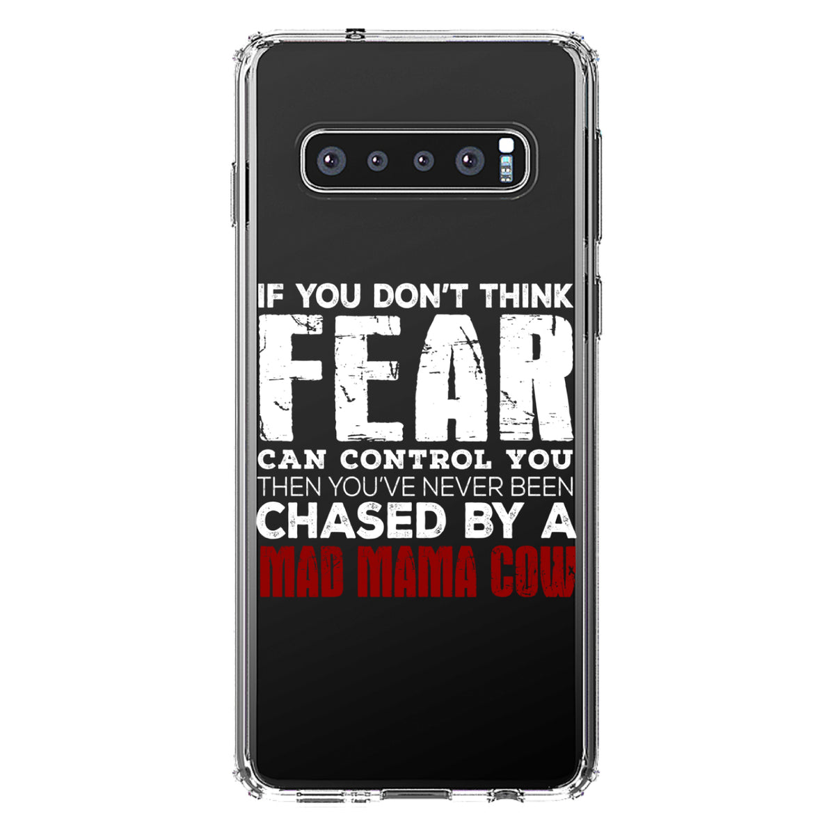 Never Been Chased By A Mad Mama Cow Clear Shockproof iPhone Case, view 17