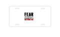 Custom Aluminum Decorative Vanity Front License Plate - Never Been Chased By A Mad Mama Cow