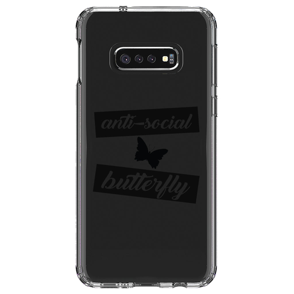 Anti-Social Butterfly Clear Shockproof iPhone Case, view 18