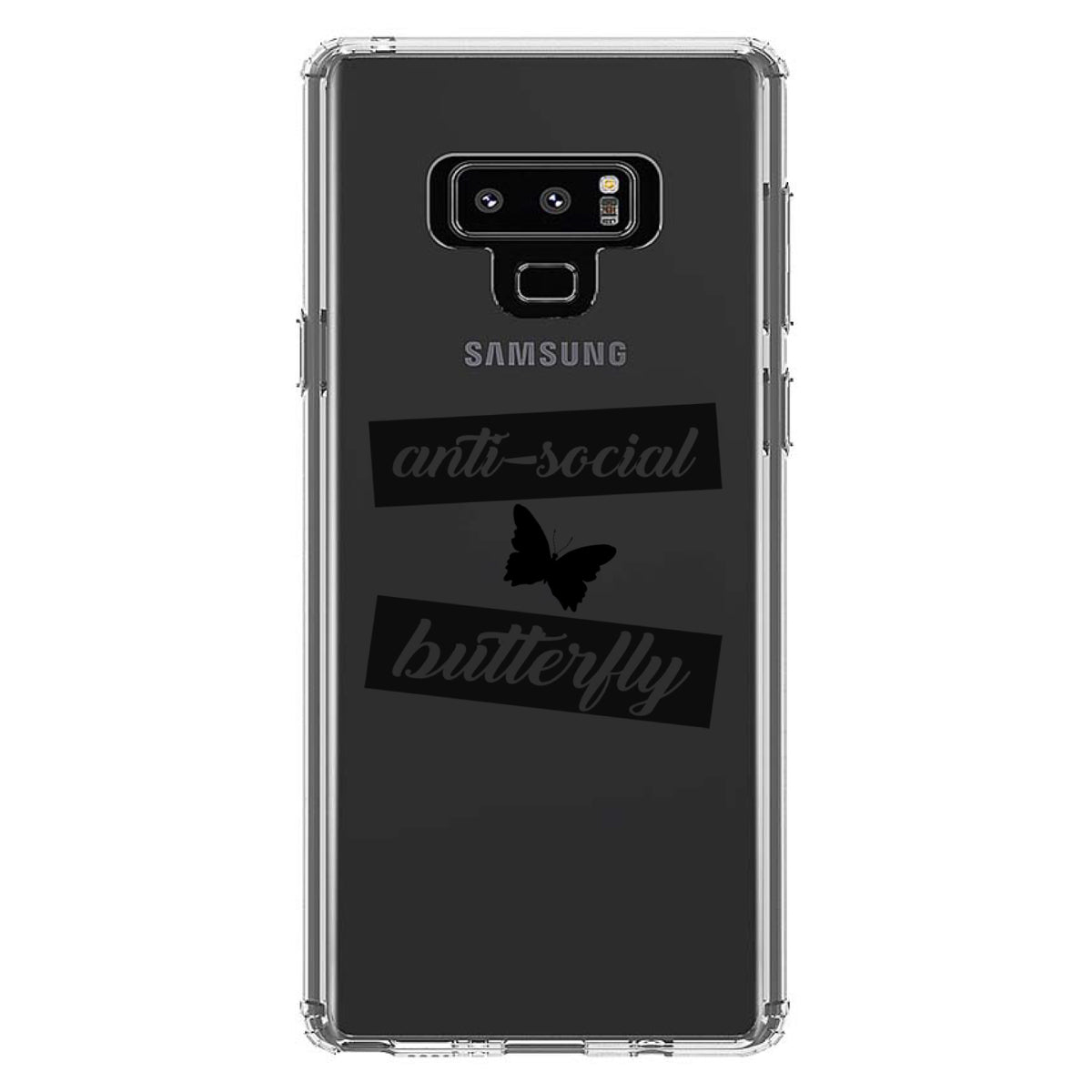 Anti-Social Butterfly Clear Shockproof iPhone Case, view 11