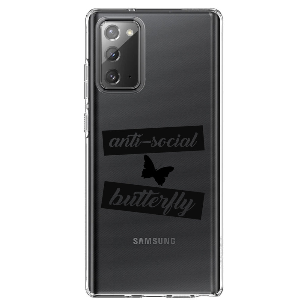 Anti-Social Butterfly Clear Shockproof iPhone Case, view 7