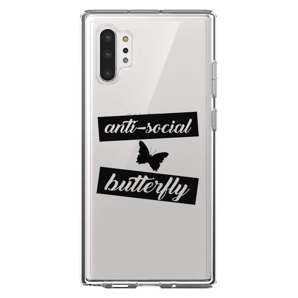 Anti-Social Butterfly Clear Shockproof iPhone Case, view 10