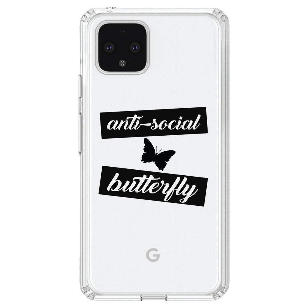 Anti-Social Butterfly Clear Shockproof iPhone Case, view 23