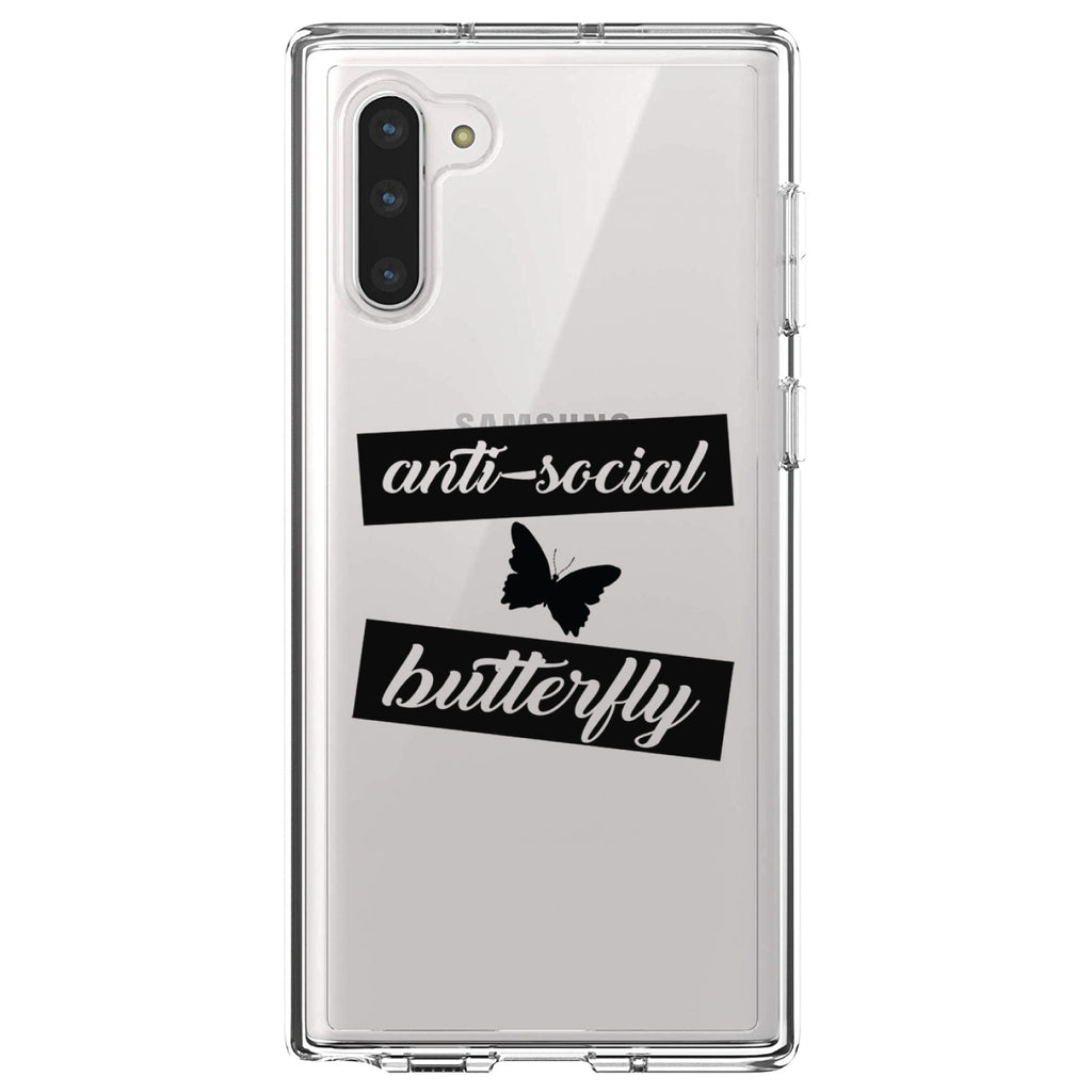 Anti-Social Butterfly Clear Shockproof iPhone Case, view 9