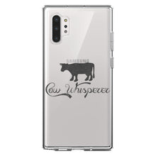 DistinctInk® Clear Shockproof Hybrid Case for Apple iPhone / Samsung Galaxy / Google Pixel - Cow Whisperer