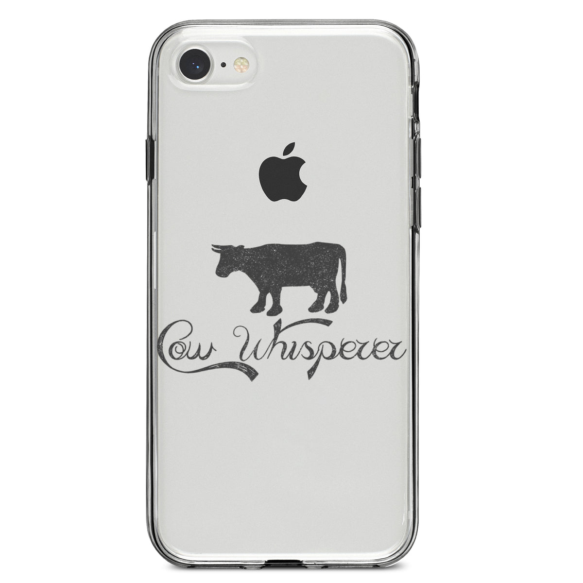 Cow Whisperer Clear Shockproof iPhone Case, view 5
