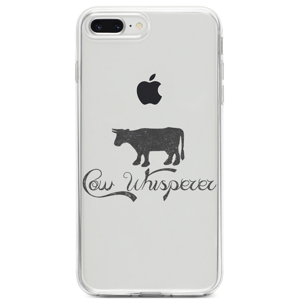Cow Whisperer Clear Shockproof iPhone Case, view 6