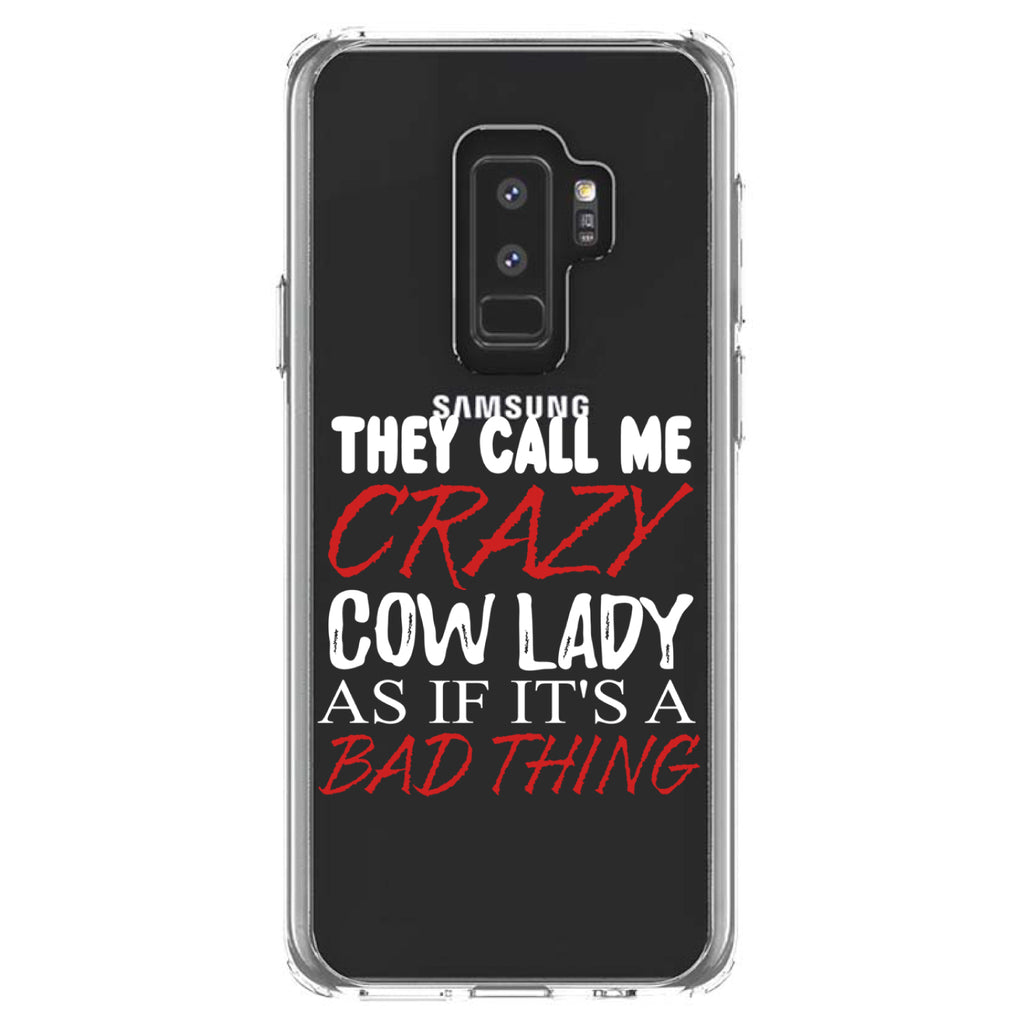 Crazy Cow Lady As If It's a Bad Thing Clear Shockproof iPhone Case, view 20