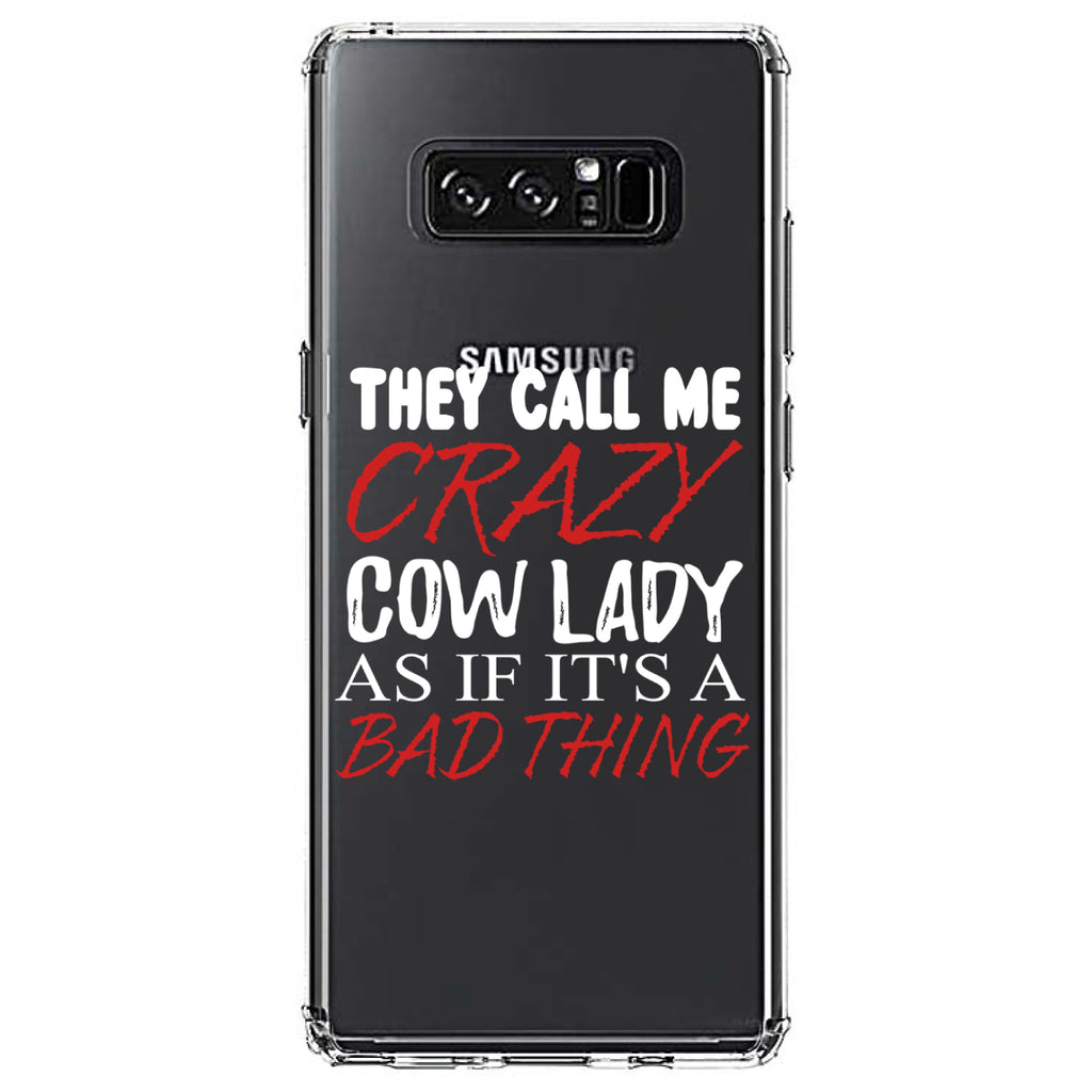 Crazy Cow Lady As If It's a Bad Thing Clear Shockproof iPhone Case, view 12