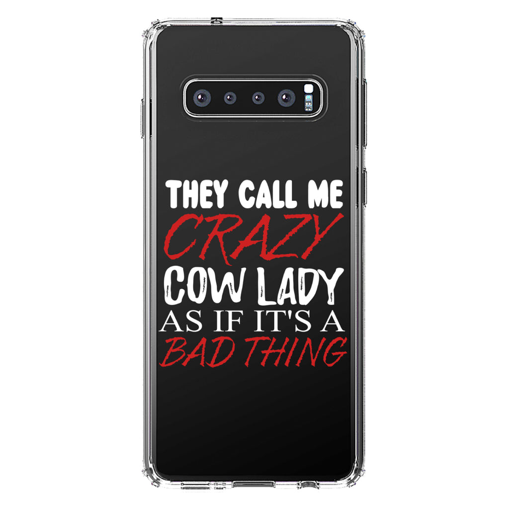 Crazy Cow Lady As If It's a Bad Thing Clear Shockproof iPhone Case, view 16
