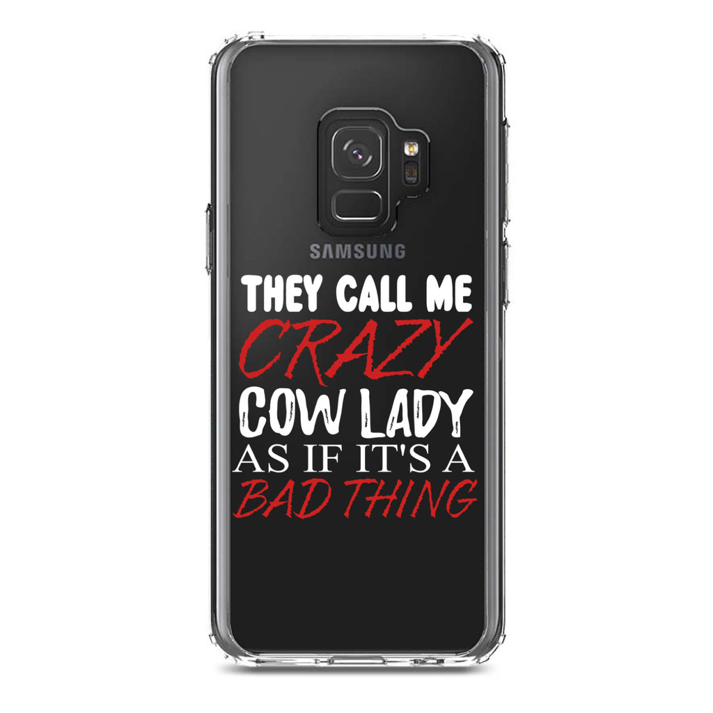 Crazy Cow Lady As If It's a Bad Thing Clear Shockproof iPhone Case, view 19