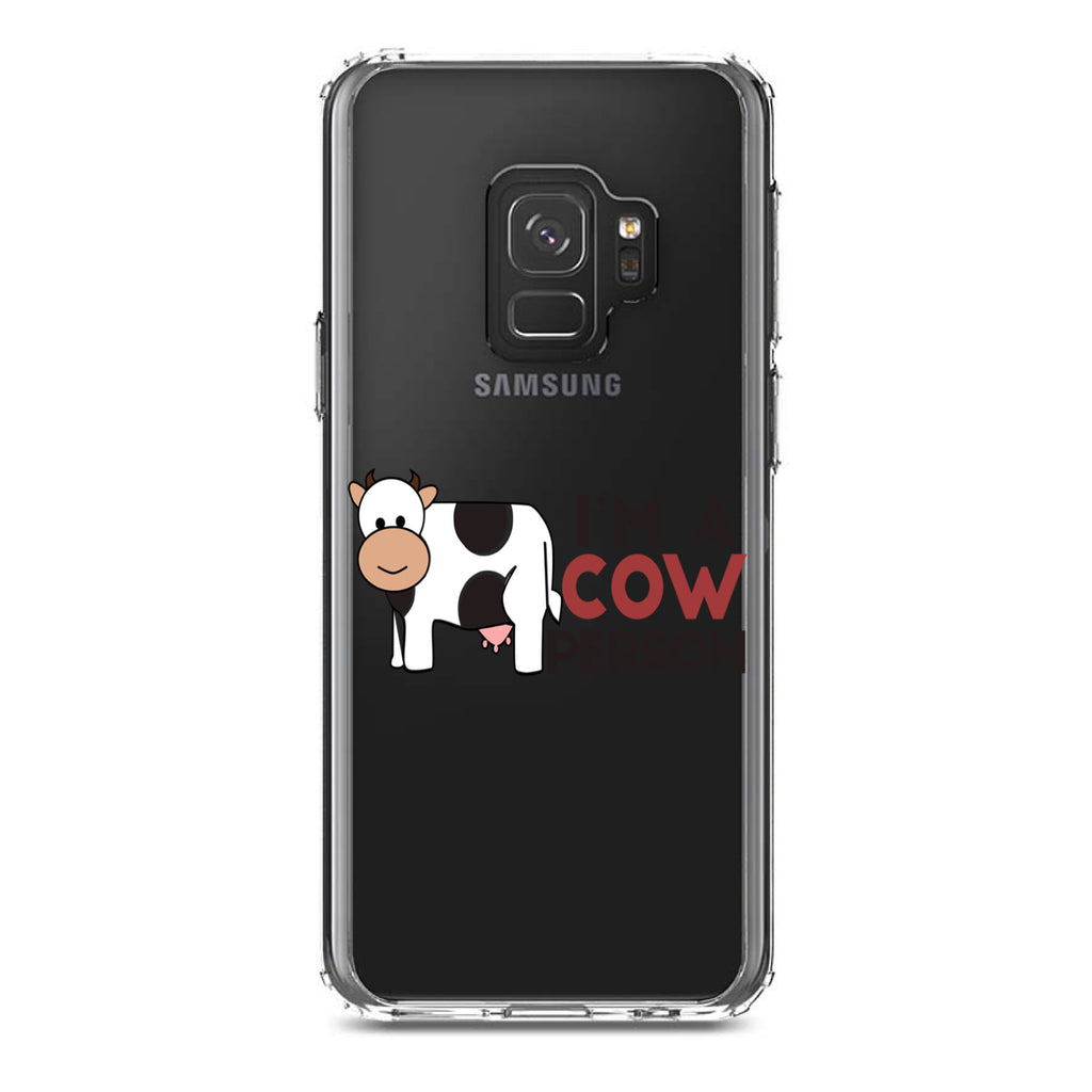 I'm A Cow Person Clear Shockproof iPhone Case, view 19