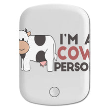 DistinctInk Magnetic Battery Pack, Wireless Portable Charger with USB-C Cable, Compatible with MagSafe iPhone 14 / 13 / 12 Series - I'm A Cow Person