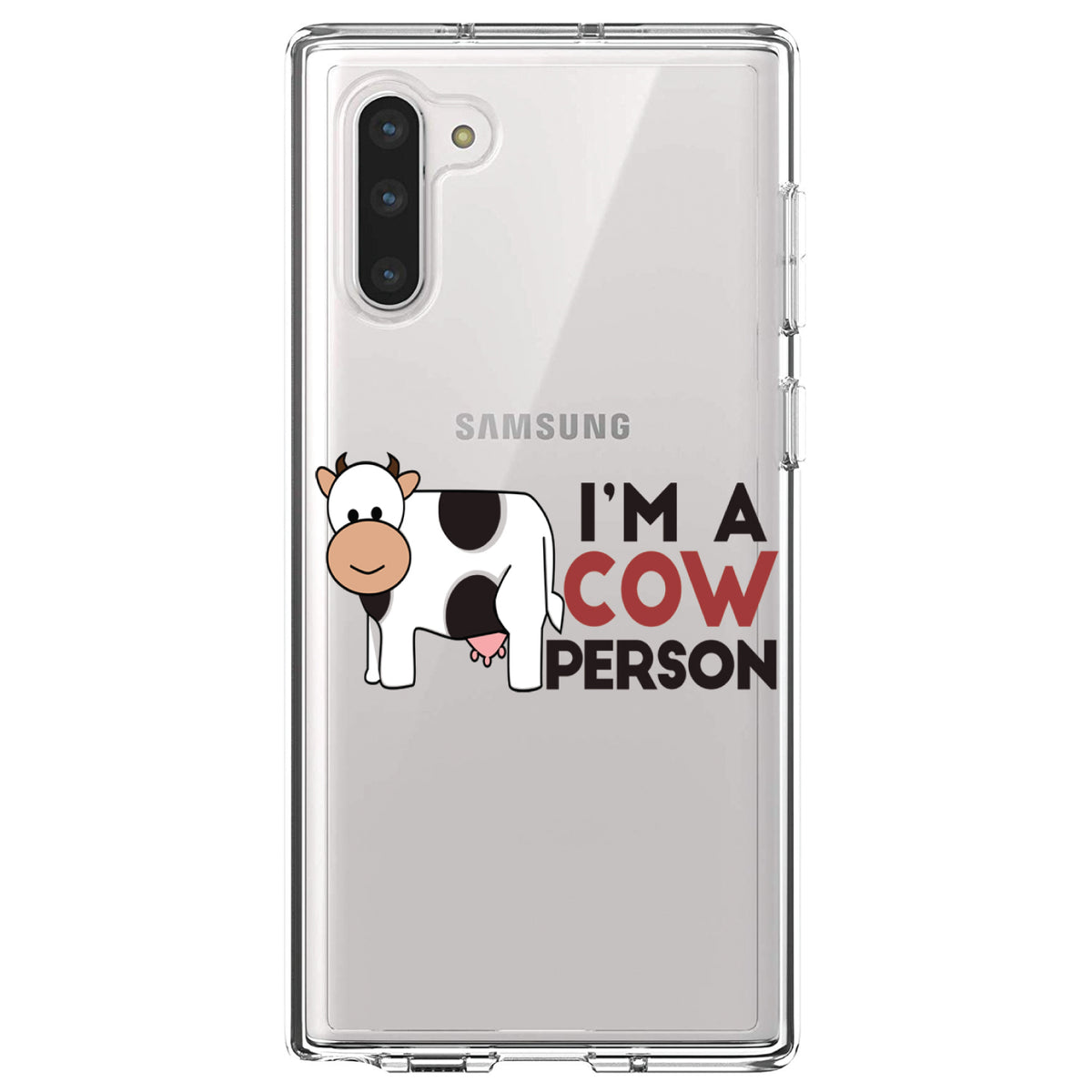 I'm A Cow Person Clear Shockproof iPhone Case, view 9