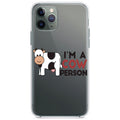 I'm A Cow Person Clear Shockproof iPhone Case