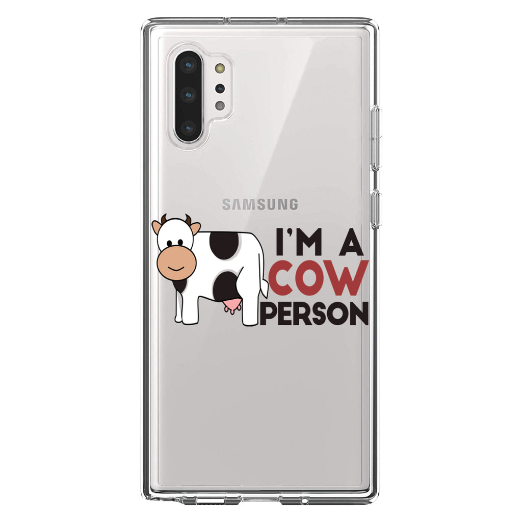 I'm A Cow Person Clear Shockproof iPhone Case, view 10