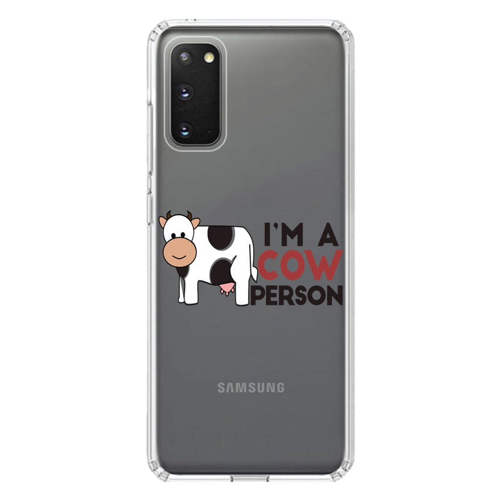 I'm A Cow Person Clear Shockproof iPhone Case, view 15