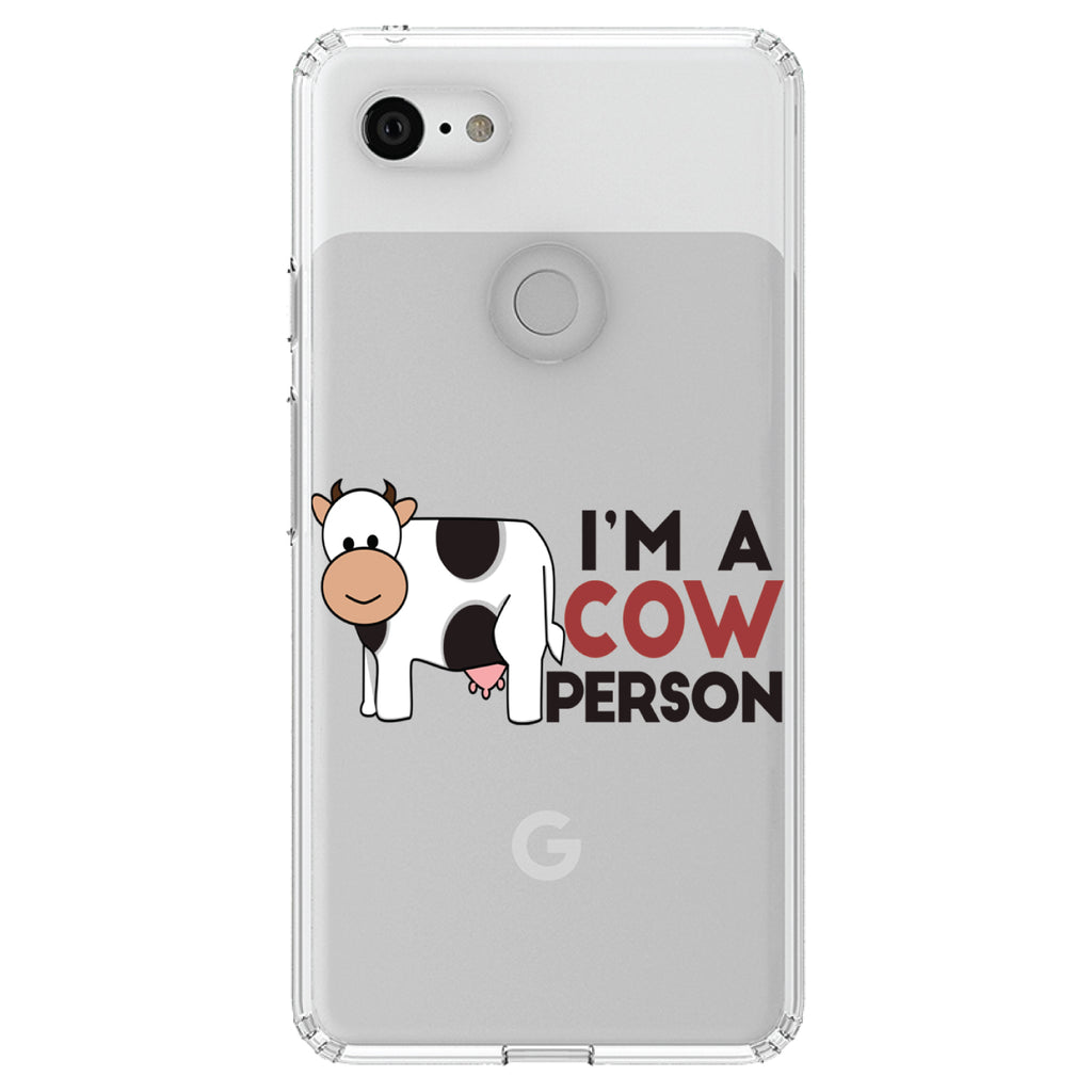 I'm A Cow Person Clear Shockproof iPhone Case, view 22