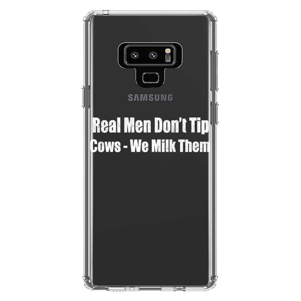 Real Men Don't Tip Cows We Milk Them Clear Shockproof iPhone Case, view 11