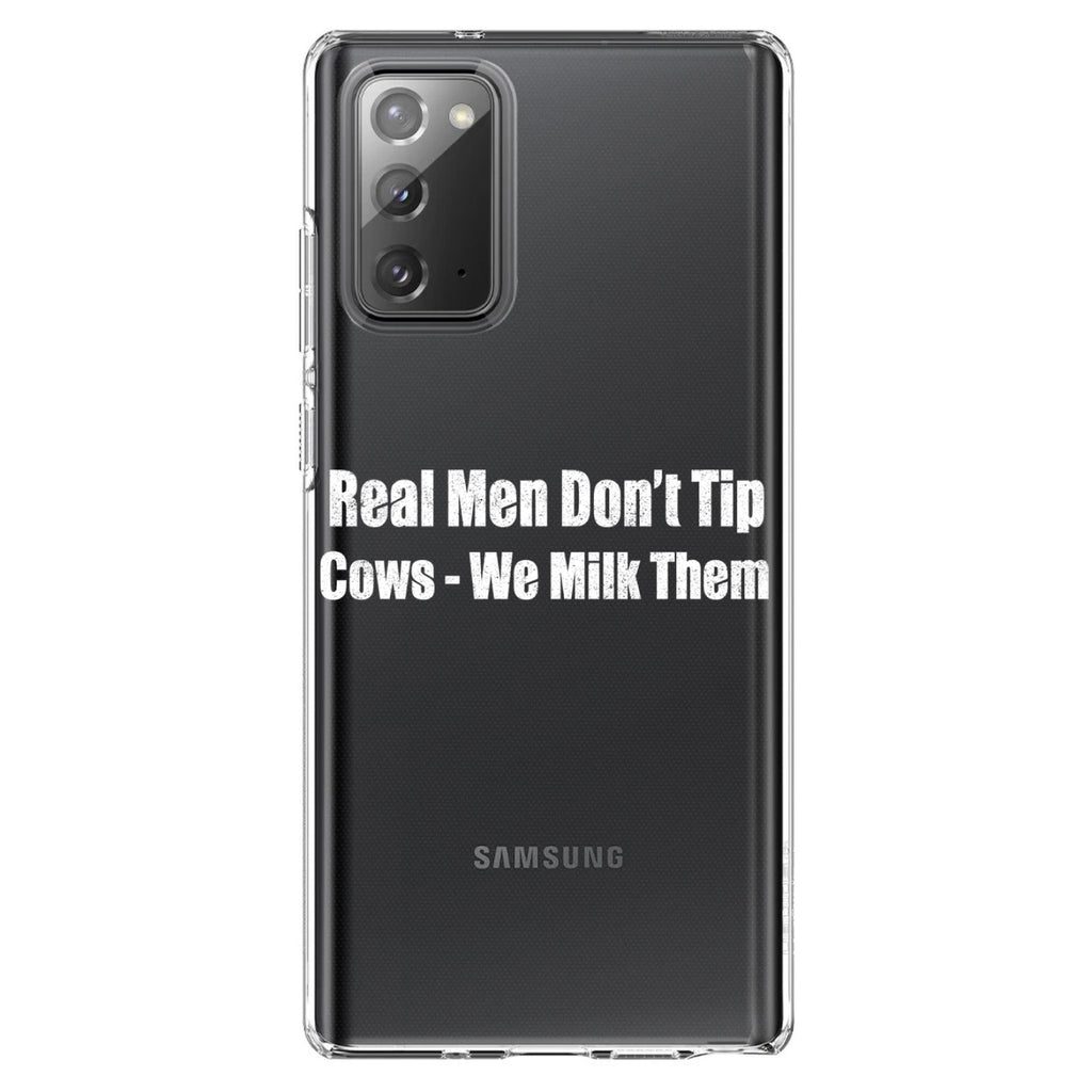 Real Men Don't Tip Cows We Milk Them Clear Shockproof iPhone Case, view 8