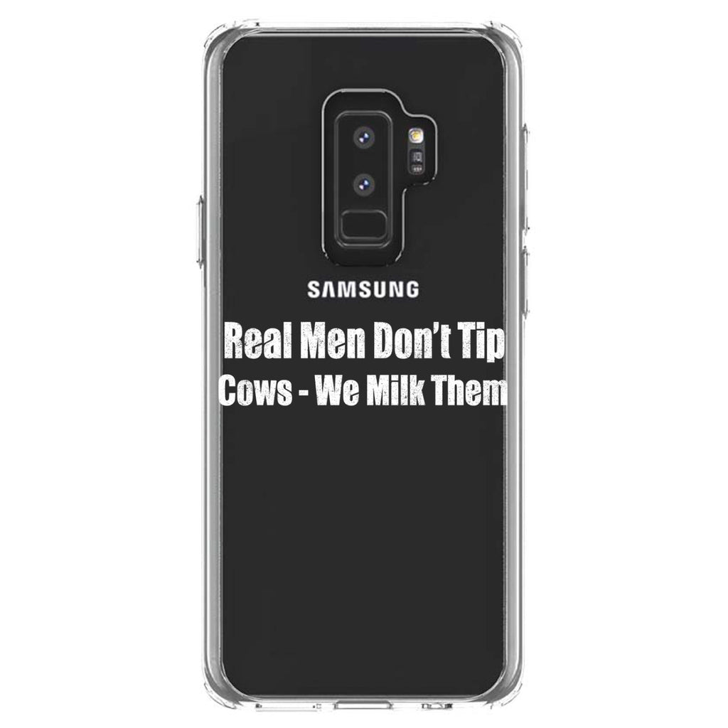Real Men Don't Tip Cows We Milk Them Clear Shockproof iPhone Case, view 20