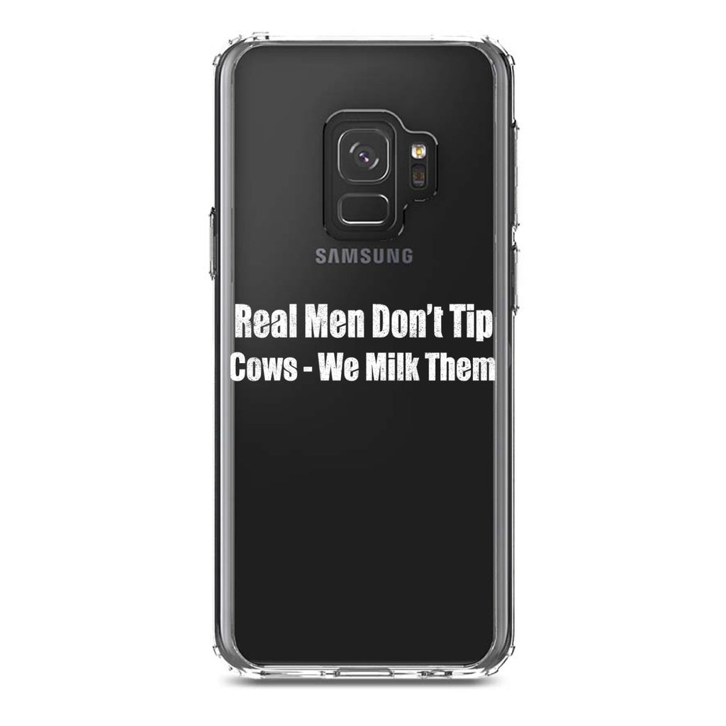 Real Men Don't Tip Cows We Milk Them Clear Shockproof iPhone Case, view 19