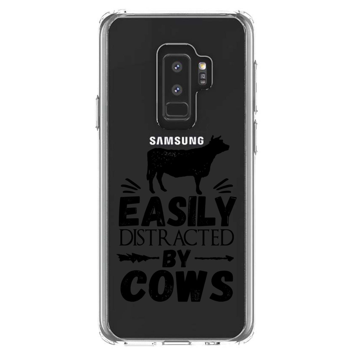 Easily Distracted By Cows Clear Shockproof iPhone Case, view 20