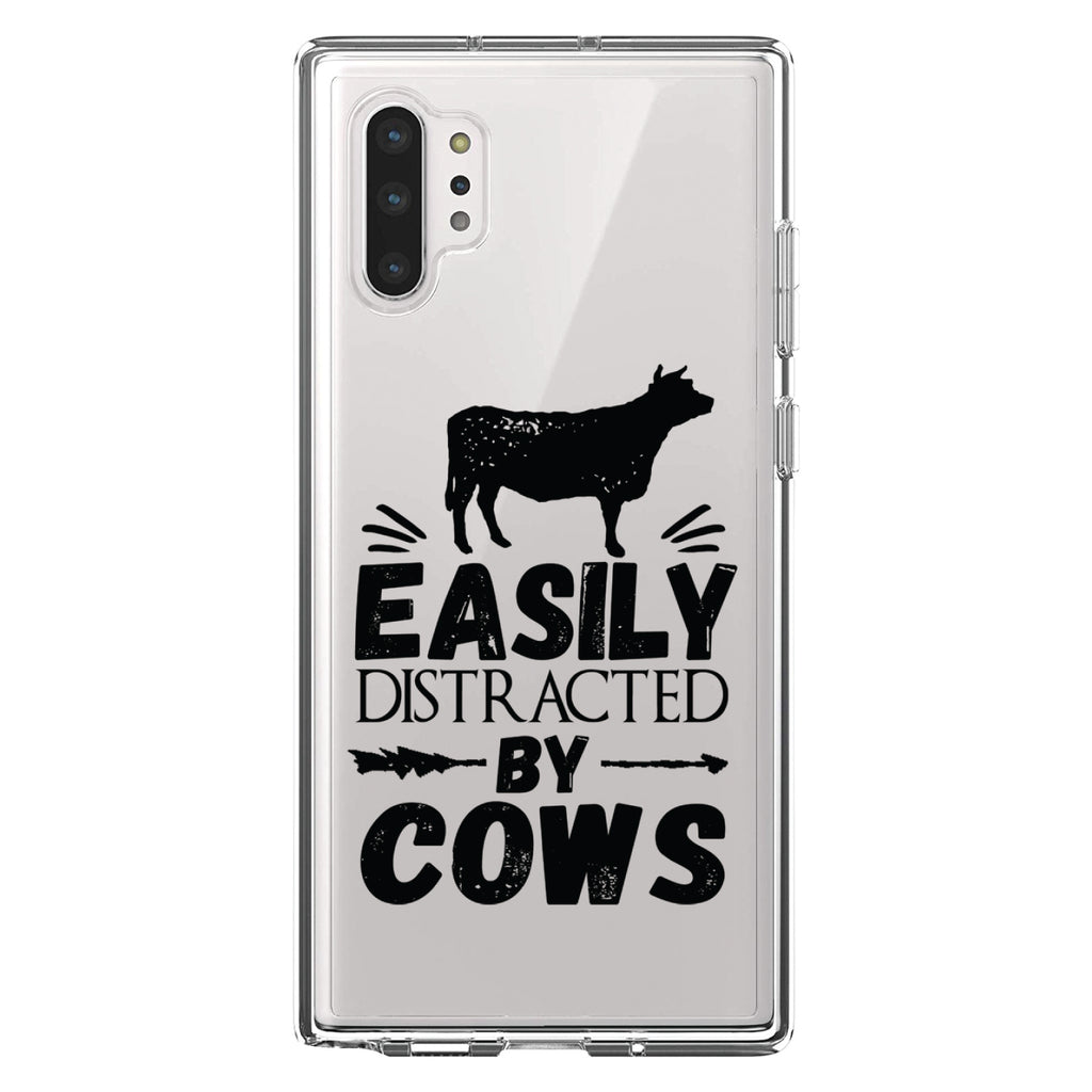 Easily Distracted By Cows Clear Shockproof iPhone Case, view 10