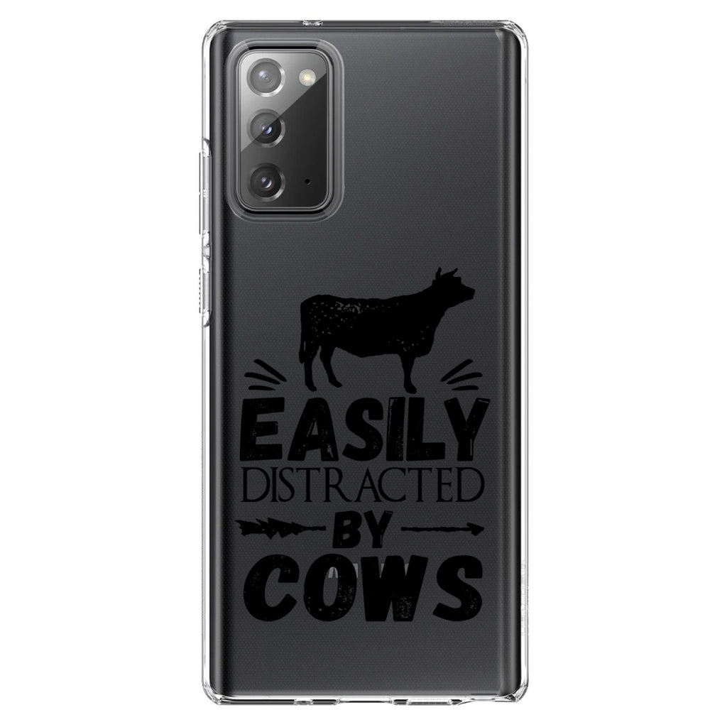 Easily Distracted By Cows Clear Shockproof iPhone Case, view 7