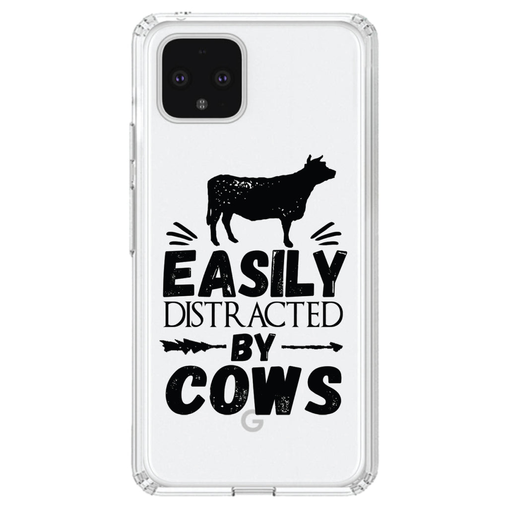 Easily Distracted By Cows Clear Shockproof iPhone Case, view 23