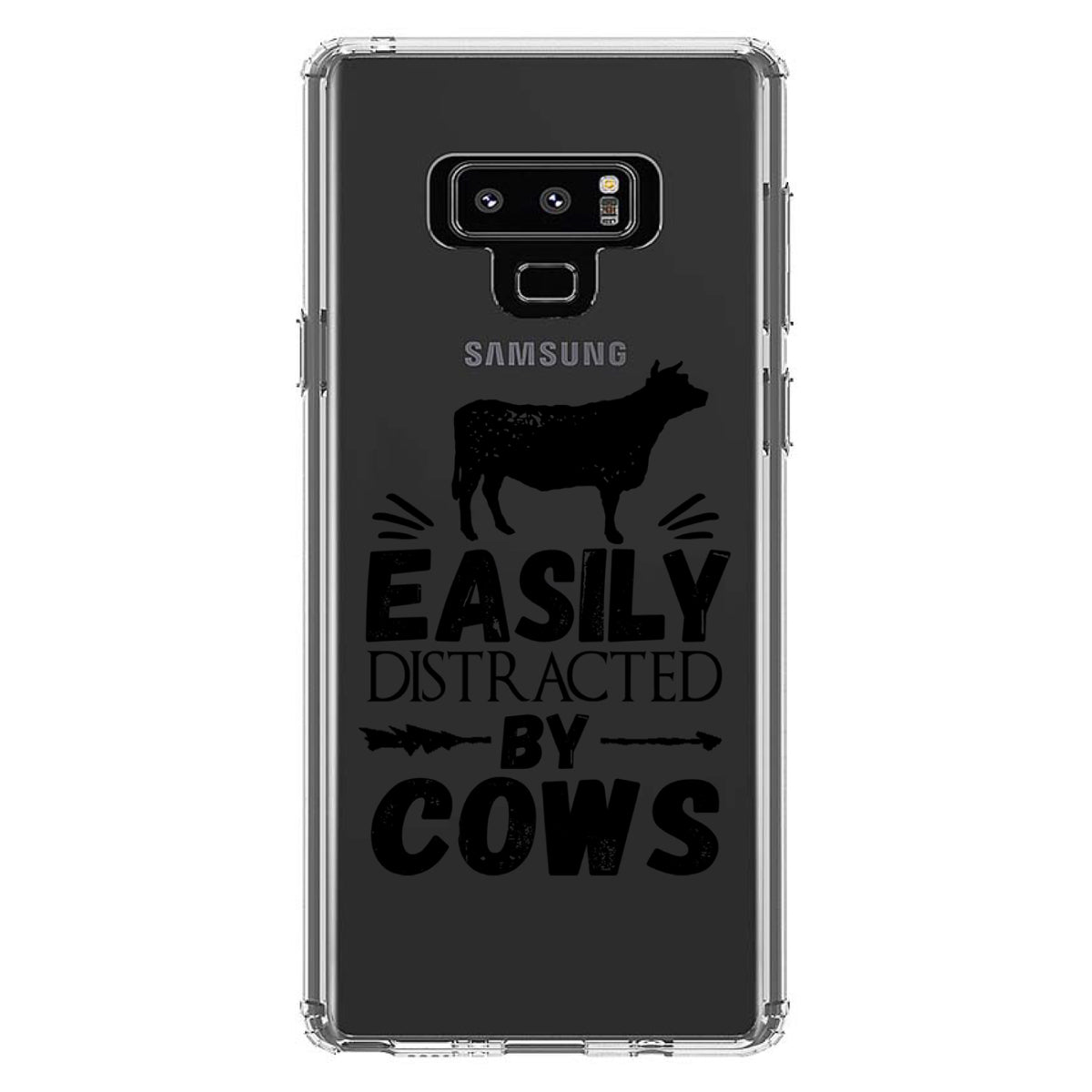 Easily Distracted By Cows Clear Shockproof iPhone Case, view 11