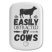 DistinctInk Magnetic Battery Pack, Wireless Portable Charger with USB-C Cable, Compatible with MagSafe iPhone 14 / 13 / 12 Series - Easily Distracted By Cows