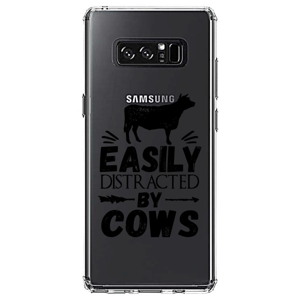 Easily Distracted By Cows Clear Shockproof iPhone Case, view 12