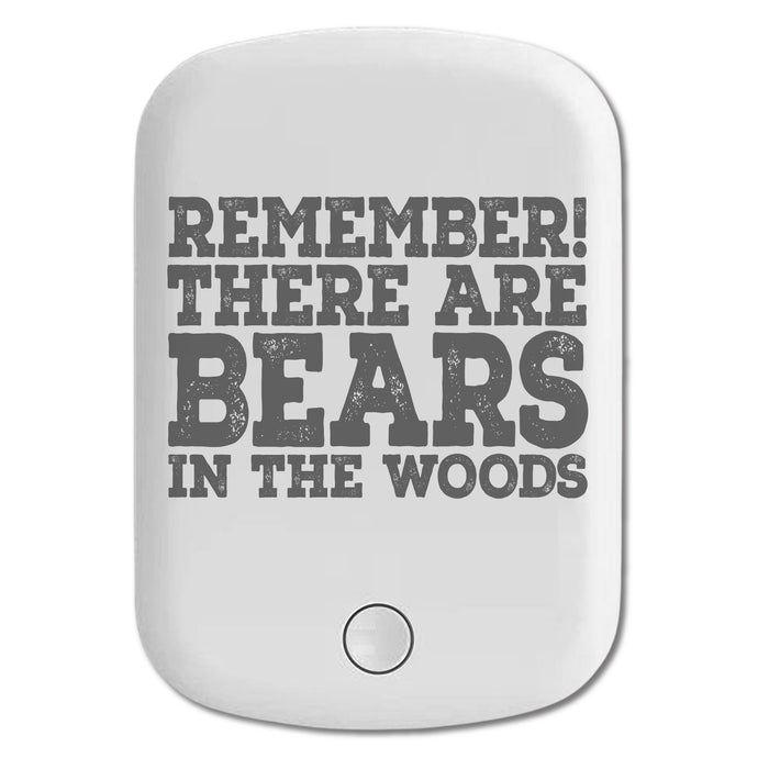 DistinctInk Magnetic Battery Pack, Wireless Portable Charger with USB-C Cable, Compatible with MagSafe iPhone 14 / 13 / 12 Series - Remember There Are Bears in the Woods