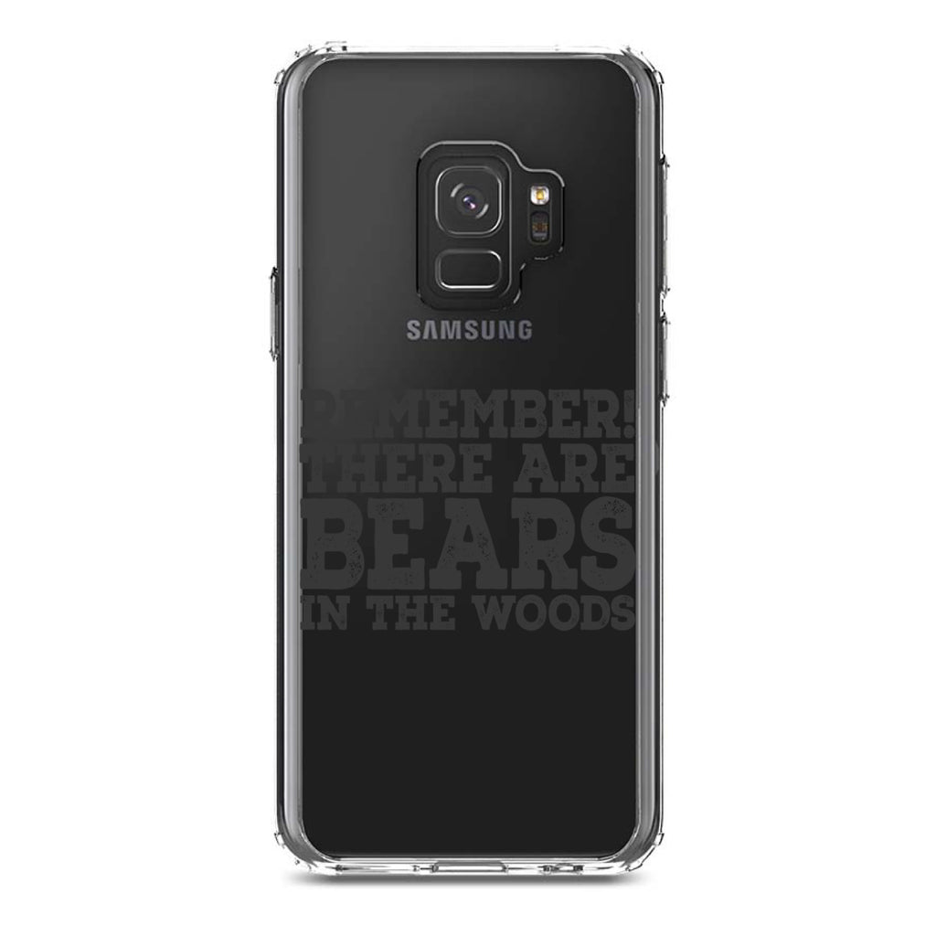Remember There Are Bears in the Woods Clear Shockproof iPhone Case, view 19