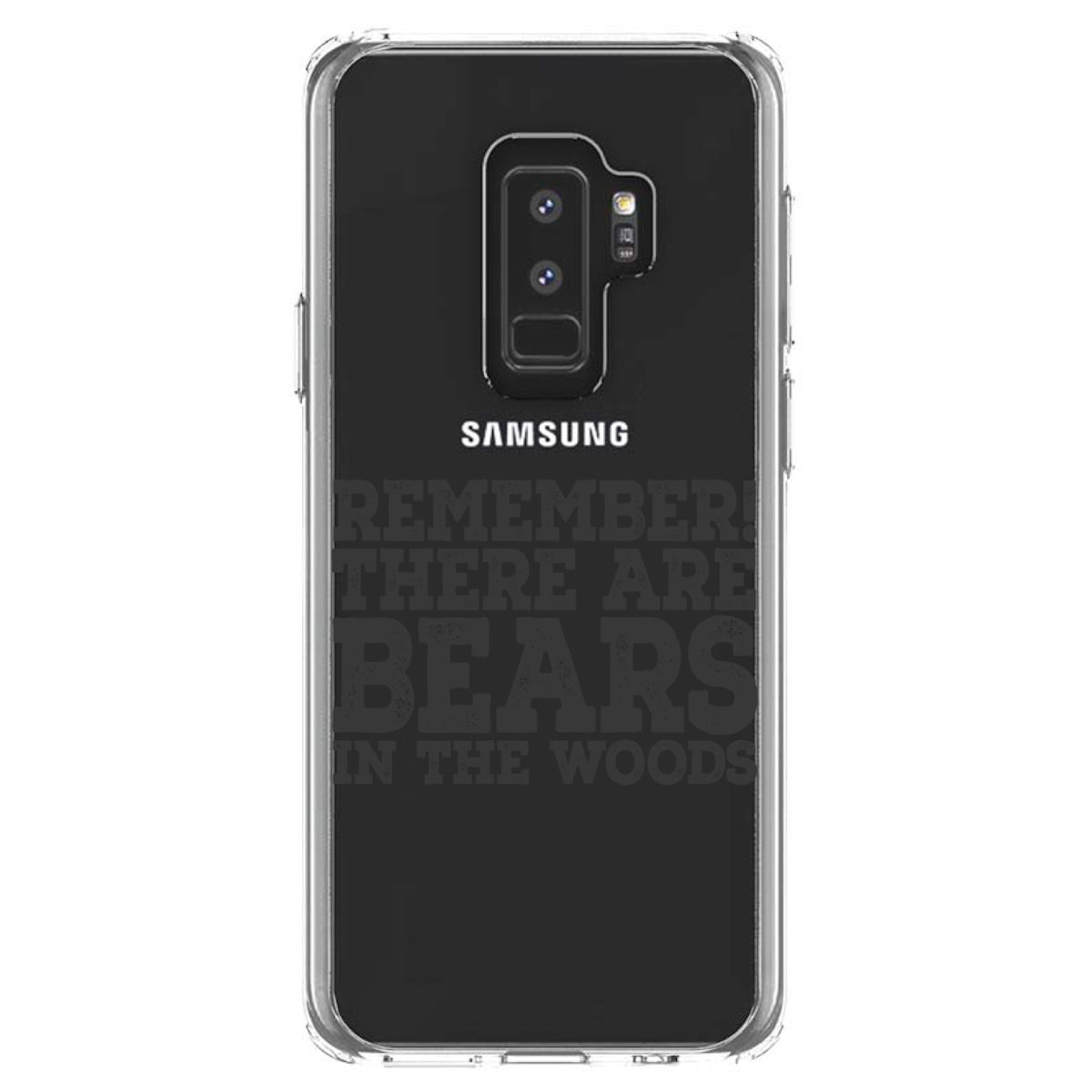 Remember There Are Bears in the Woods Clear Shockproof iPhone Case, view 20