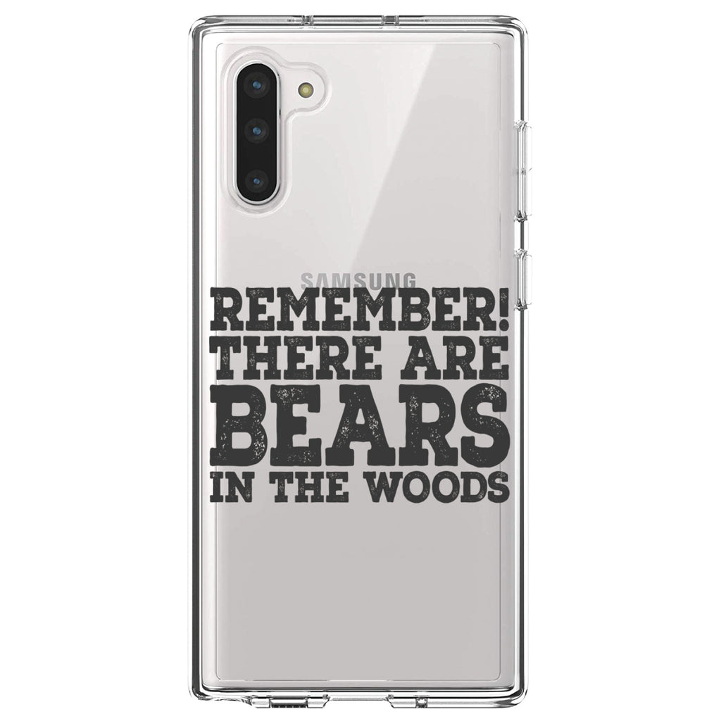Remember There Are Bears in the Woods Clear Shockproof iPhone Case, view 9