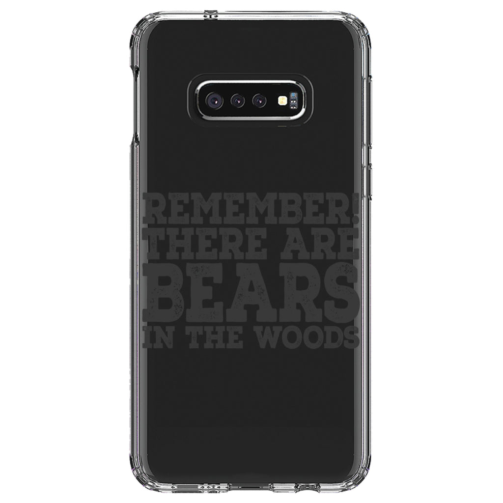 Remember There Are Bears in the Woods Clear Shockproof iPhone Case, view 18