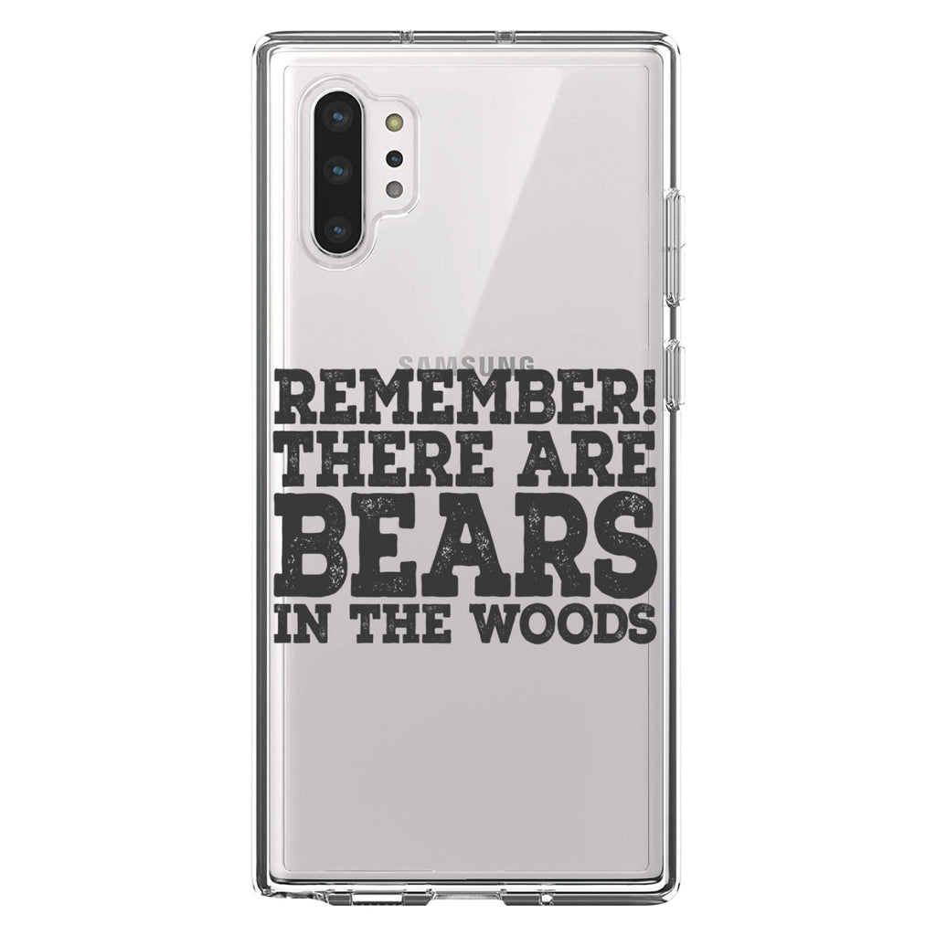 Remember There Are Bears in the Woods Clear Shockproof iPhone Case, view 10
