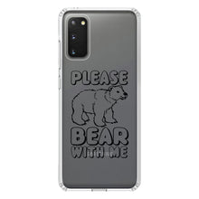 DistinctInk® Clear Shockproof Hybrid Case for Apple iPhone / Samsung Galaxy / Google Pixel - Please BEAR With Me