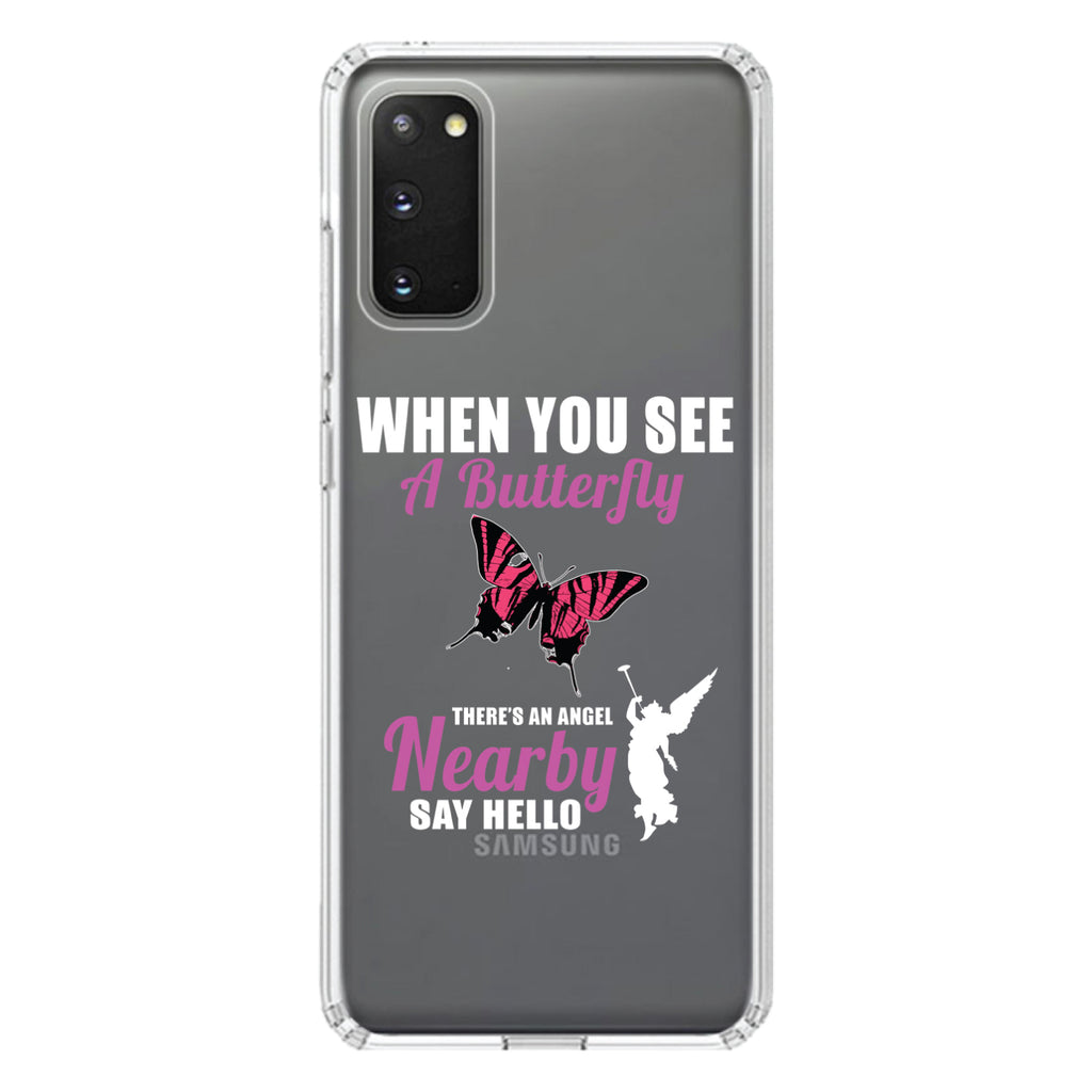 See Butterfly, Angel is Nearby Clear Shockproof iPhone Case, view 14