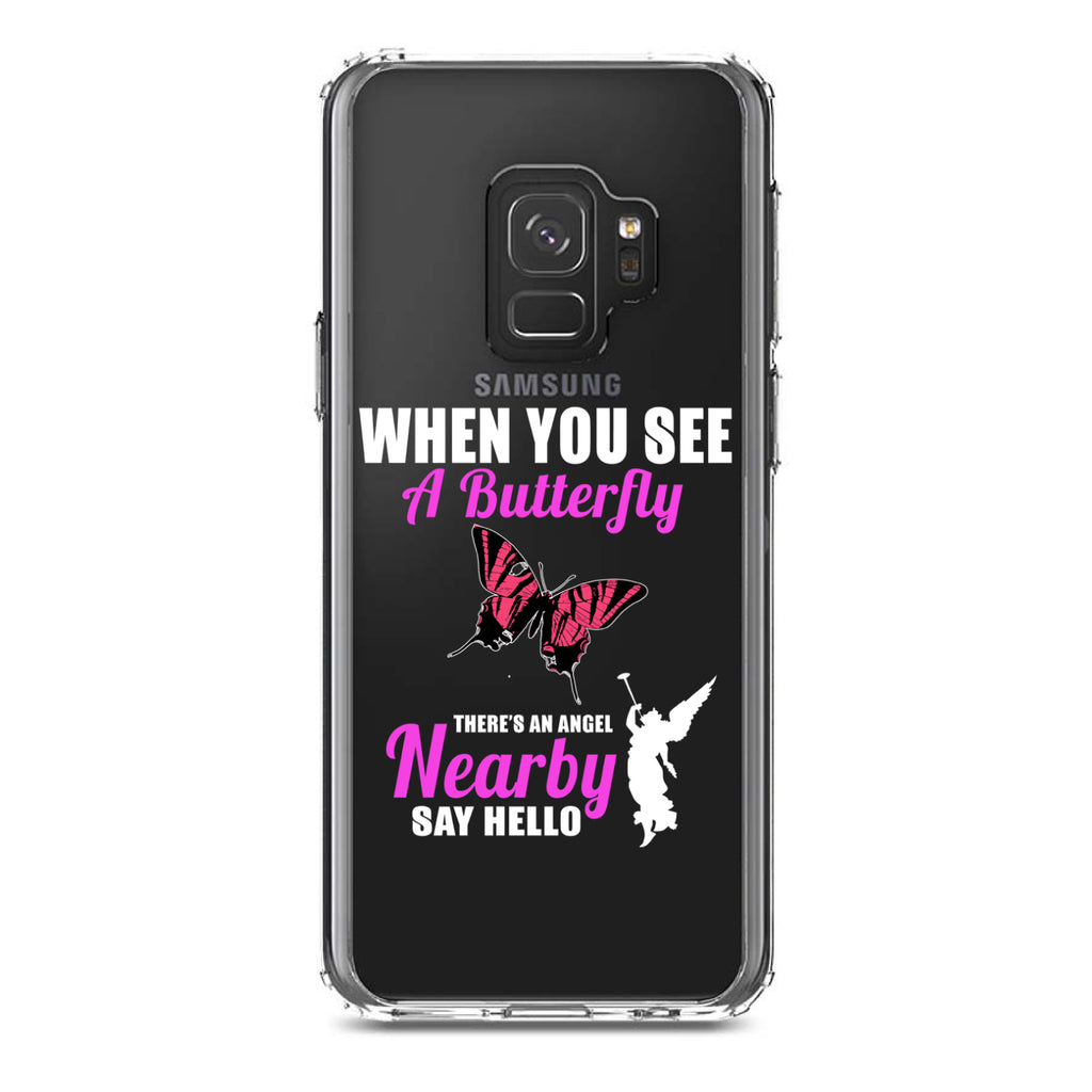 See Butterfly, Angel is Nearby Clear Shockproof iPhone Case, view 19