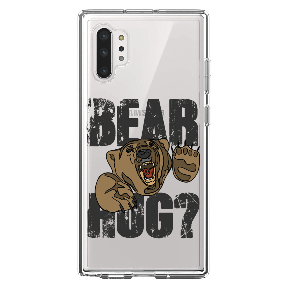 Bear Hug? Clear Shockproof iPhone Case, view 10