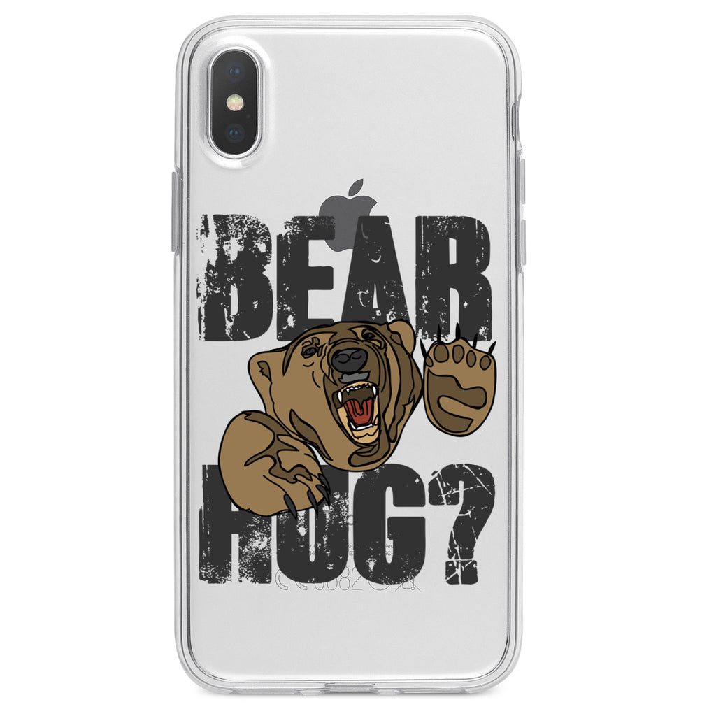 Bear Hug? Clear Shockproof iPhone Case, view 3